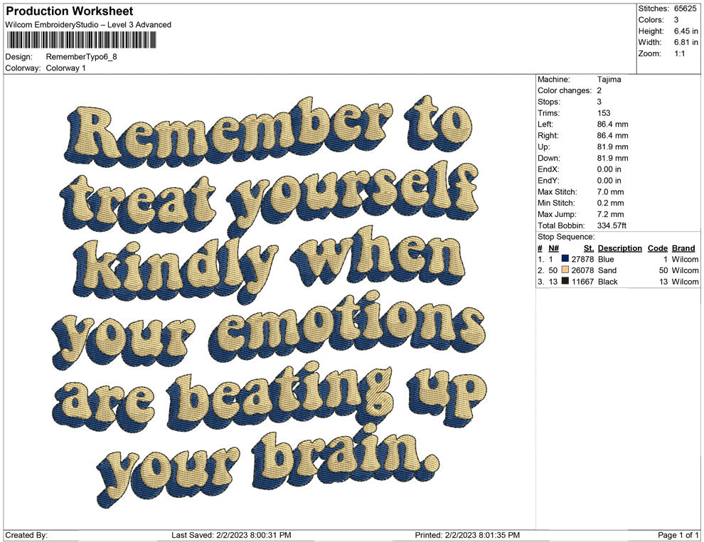 Remember typography