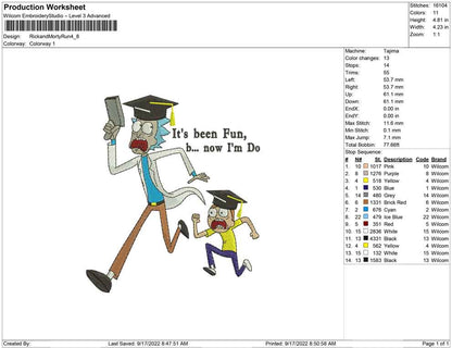 Rick and morty Running