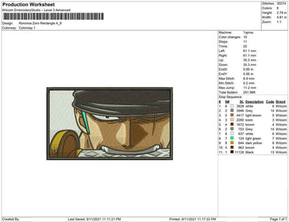 Roronoa Zoro rectangle