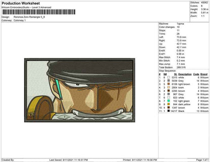 Roronoa Zoro rectangle