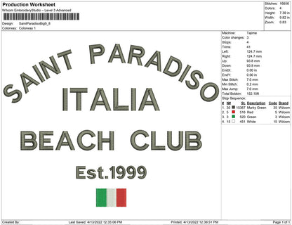 Saint Paradiso Italy Big Size