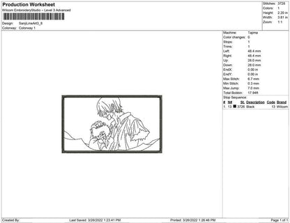 Sanji Line art