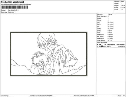 Sanji Line art