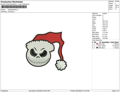 Santa Skeleton