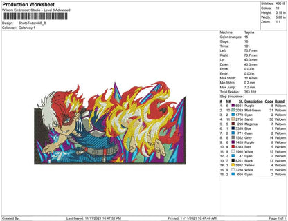 Shoto todoroki rectangle