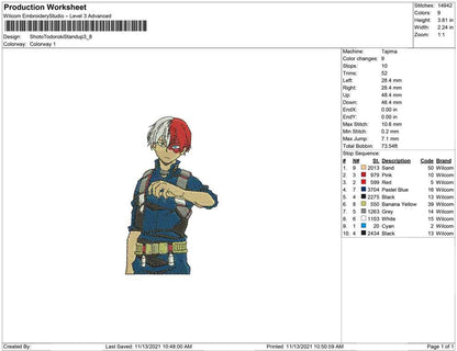 Shoto Todoroki Stand up