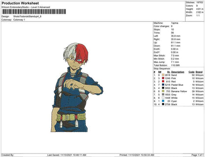 Shoto Todoroki Stand up
