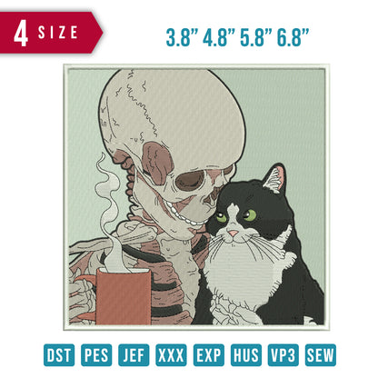 Skull and Cat