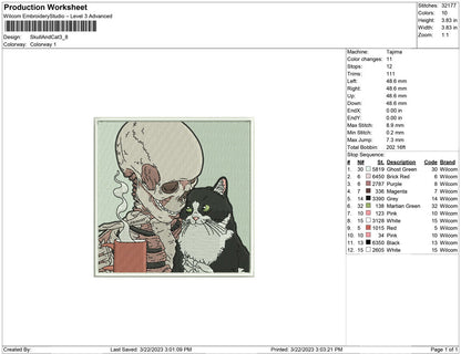 Skull and Cat