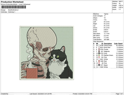 Skull and Cat
