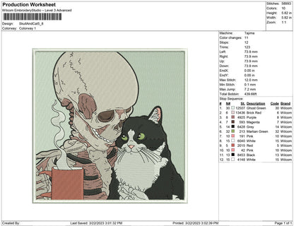 Skull and Cat