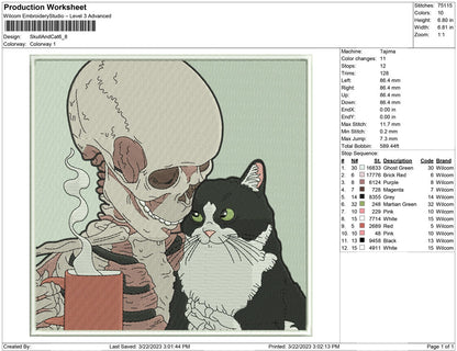 Skull and Cat