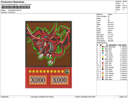 Sky Dragon Card