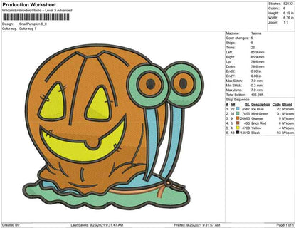 Snail Pumpkin halloween