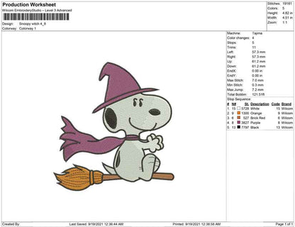 Snoopy-Hexe