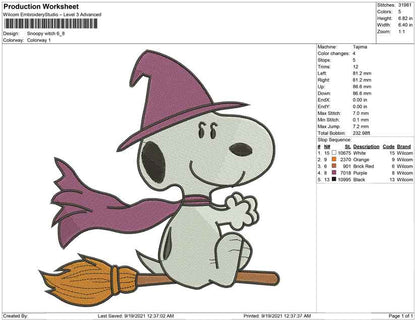 Snoopy-Hexe