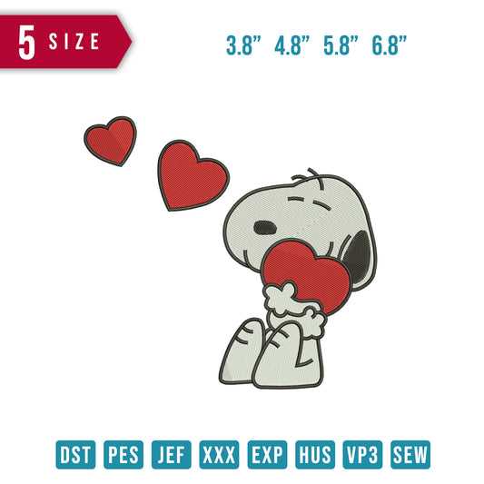 Snoopy 3 heart