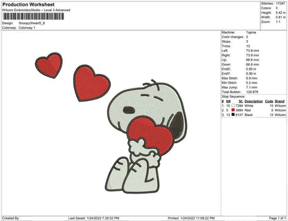 Snoopy 3 heart