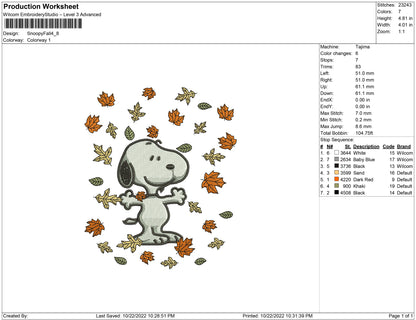 Snoopy Fall