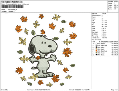 Snoopy Fall