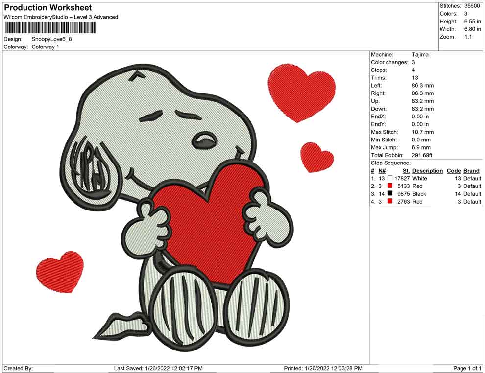 Snoopy Love – Embrobuy