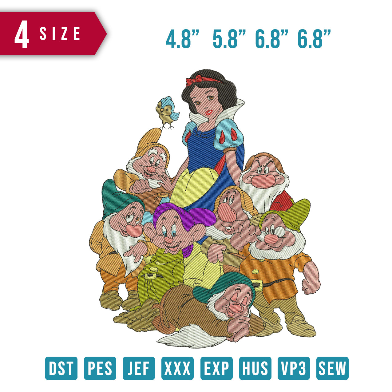 Snow White And 7 Dwarfs Embrobuy 
