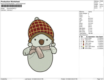 Snowman Doll