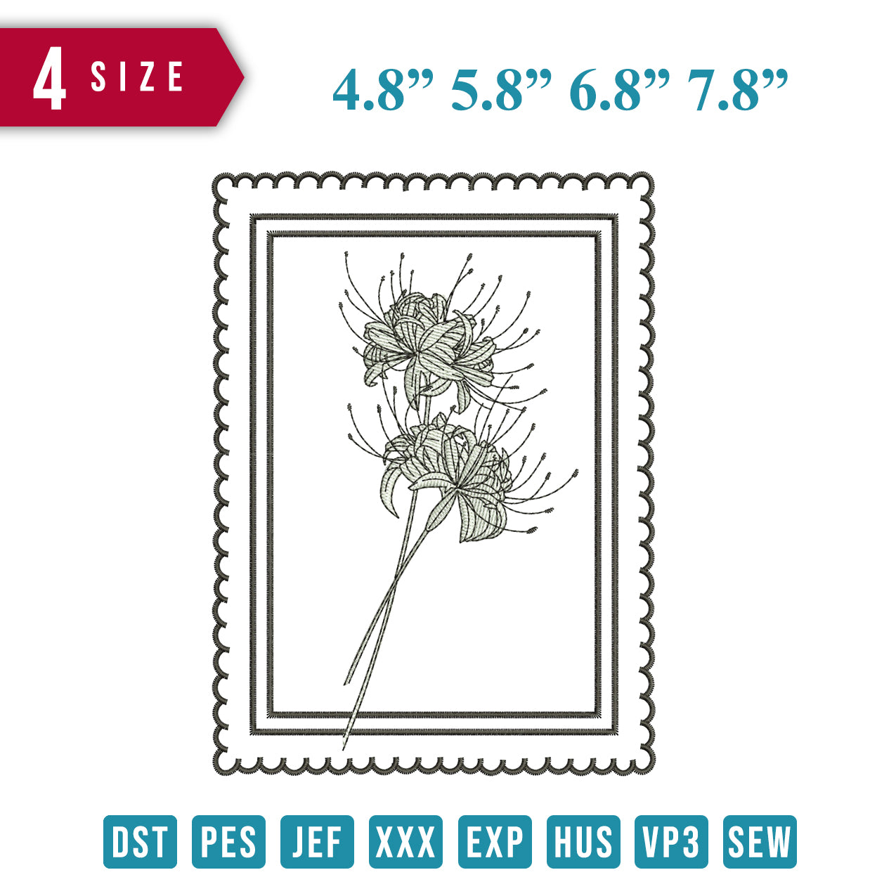 Spider Lily Stamp