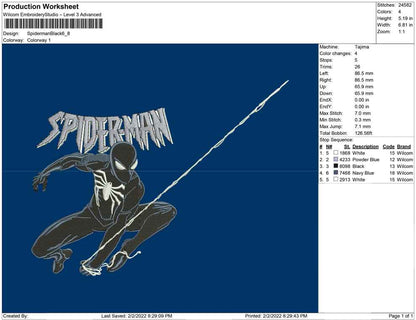 Spiderman Black Jump