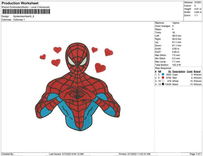 Spiderman hearts