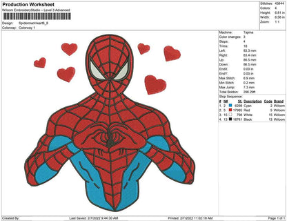 Spiderman hearts