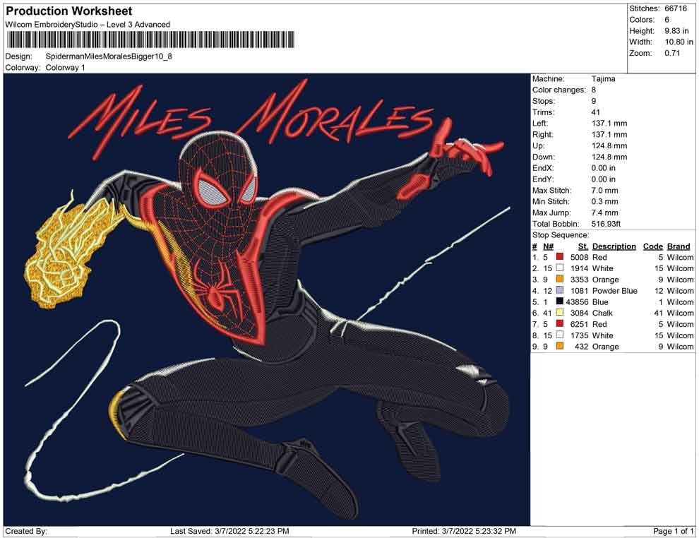 Spiderman Miles Morales big size