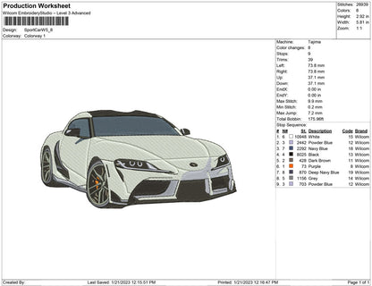 Sport car W