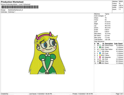 Star butterfly Glance