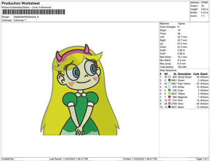 Star butterfly Glance