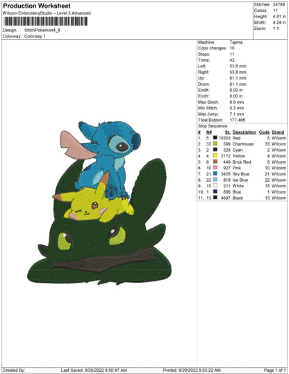 Stitch Pokemon and friends