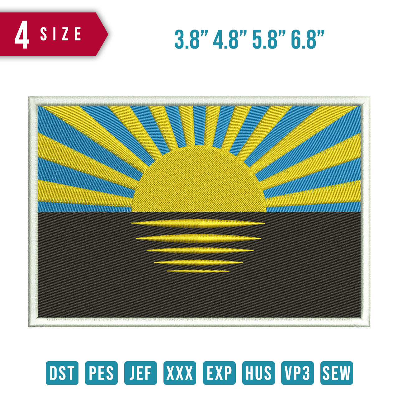 Sun Ukraine Flag