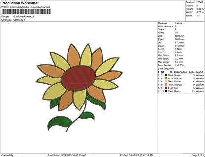 Sun Flower Alone