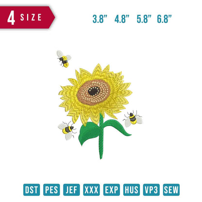Flower and bees