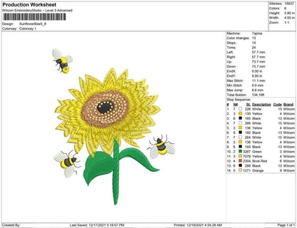Flower and bees