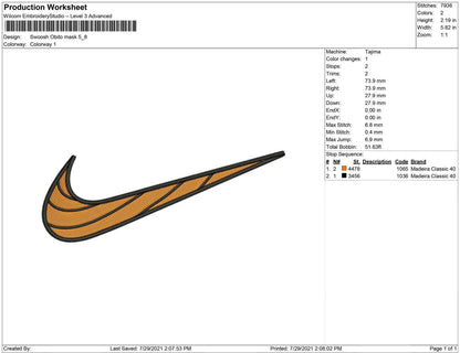 Swoosh Obito mask