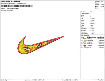 Swoosh Naruto Fire