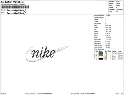 Swoosh Appllique Nike
