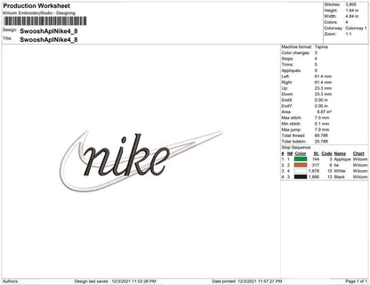 Swoosh Appllique Nike