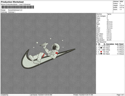 Swoosh Astronaut