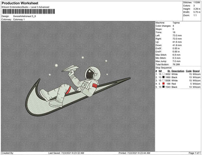 Swoosh Astronaut