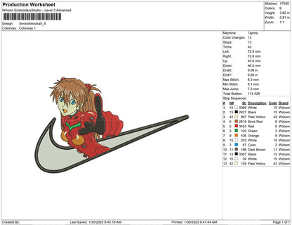 Swoosh Asuka evangelion