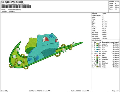Swoosh Bulbasaur