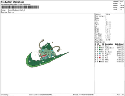 Swoosh Bulbasaur Star