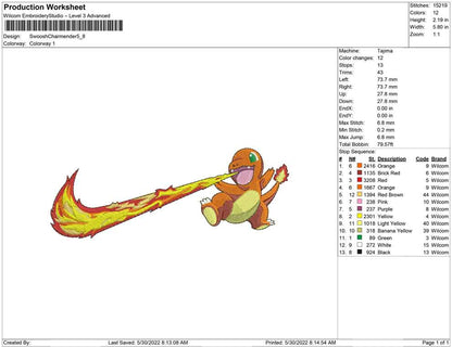 Swoosh Charmander